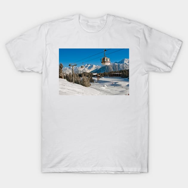 Courchevel 1850 3 Valleys French Alps France T-Shirt by AndyEvansPhotos